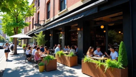 Rustica South Yarra: Melbourne’s Ultimate Artisan Bakery Experience A cozy café scene at Rustica South Yarra, showcasing fresh pastries, gourmet brunch plates, and modern interior design with a bustling morning crowd.