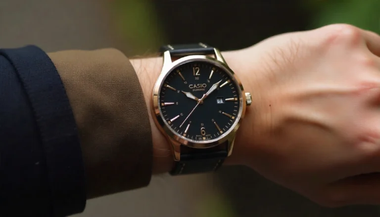 A stylish collection of Casîo watches, calculators, and keyboards displayed on a minimalist desk setup, highlighting affordable and functional Casîo products for everyday use.