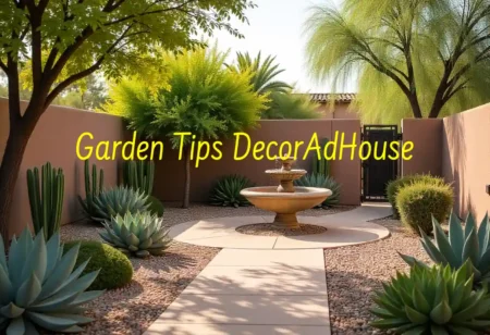 Beautiful backyard setup showcasing creative garden tips decoradhouse with plants, outdoor seating, and stylish decor ideas for a cozy retreat.