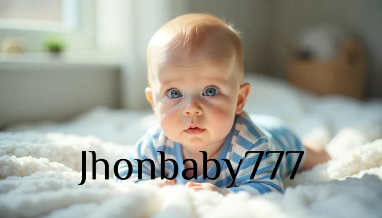 Adorable baby with blue eyes representing the jhonbaby777 digital persona concept, illustrating how personal elements create memorable and approachable online identities