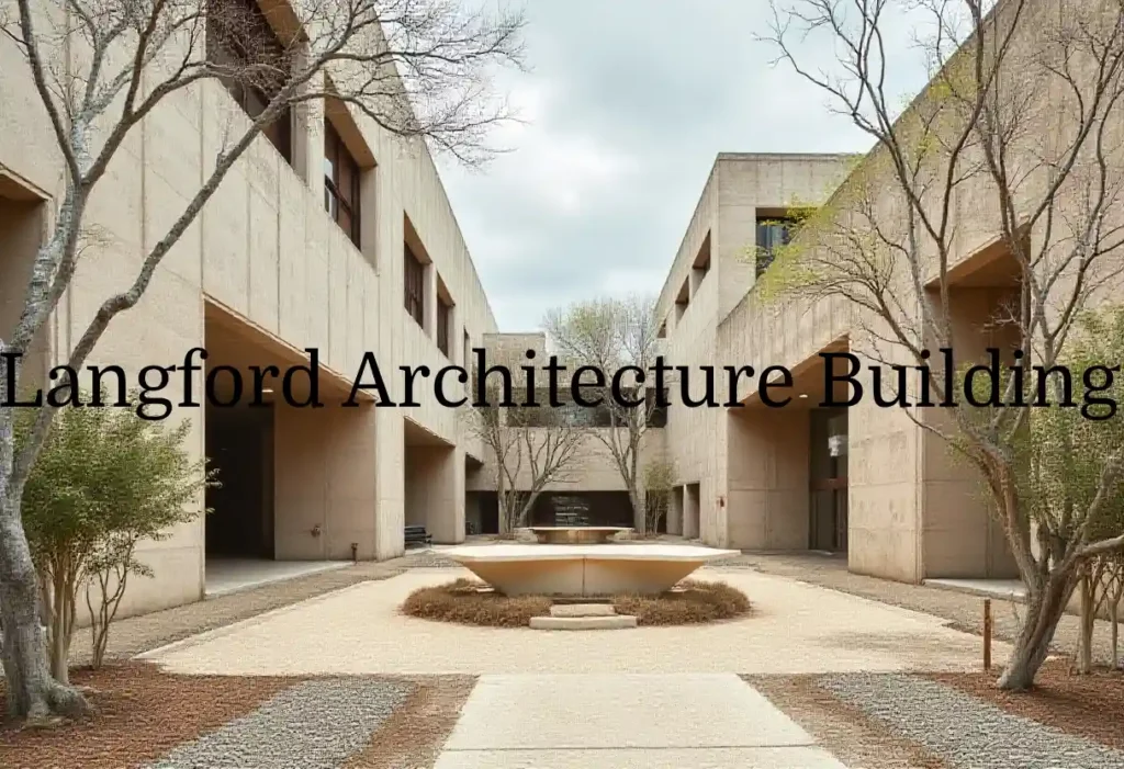 Featured image of the langford architecture building showcasing its bold concrete design and iconic cantilevered structure at Texas A&M.