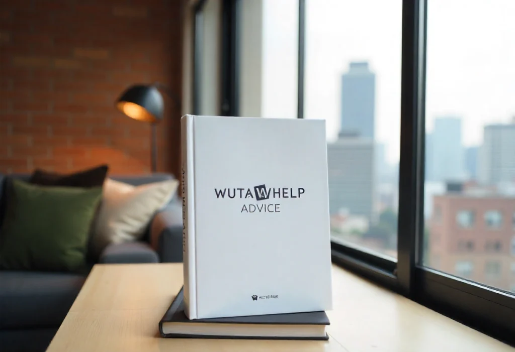 Wutawhelp Advice: Your Complete Guide to Practical Living A person reading a digital guide on a laptop featuring helpful tips and insights from Wutawhelp Advice for solving daily life problems.