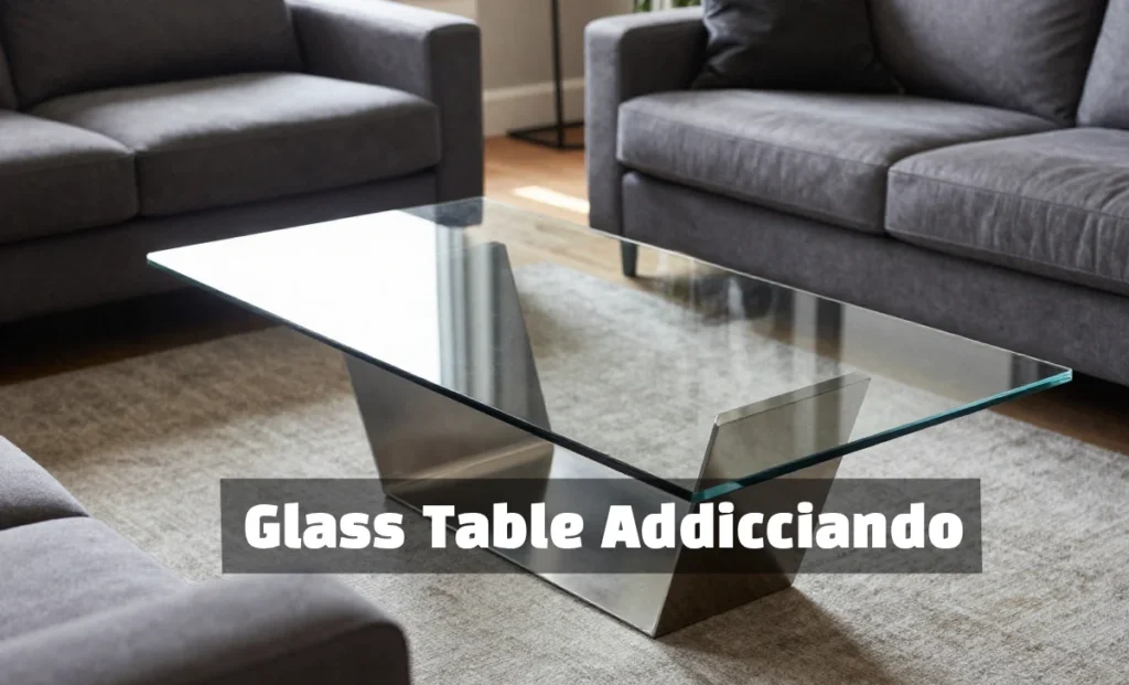 Glass Table Addicciando modern living room design Glass Table Addicciando natural light reflection Glass Table