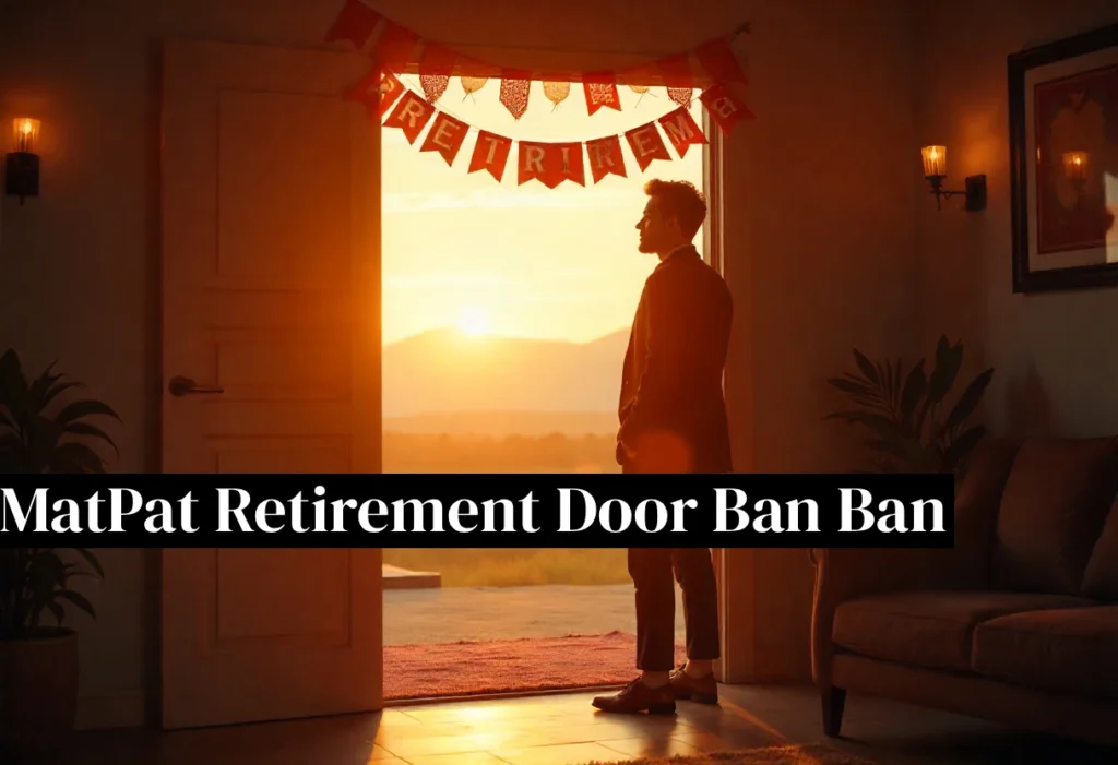 Illustration representing the MatPat Retirement Door Ban Ban moment, highlighting its significance and the fan reactions surrounding MatPat’s retirement announcement.