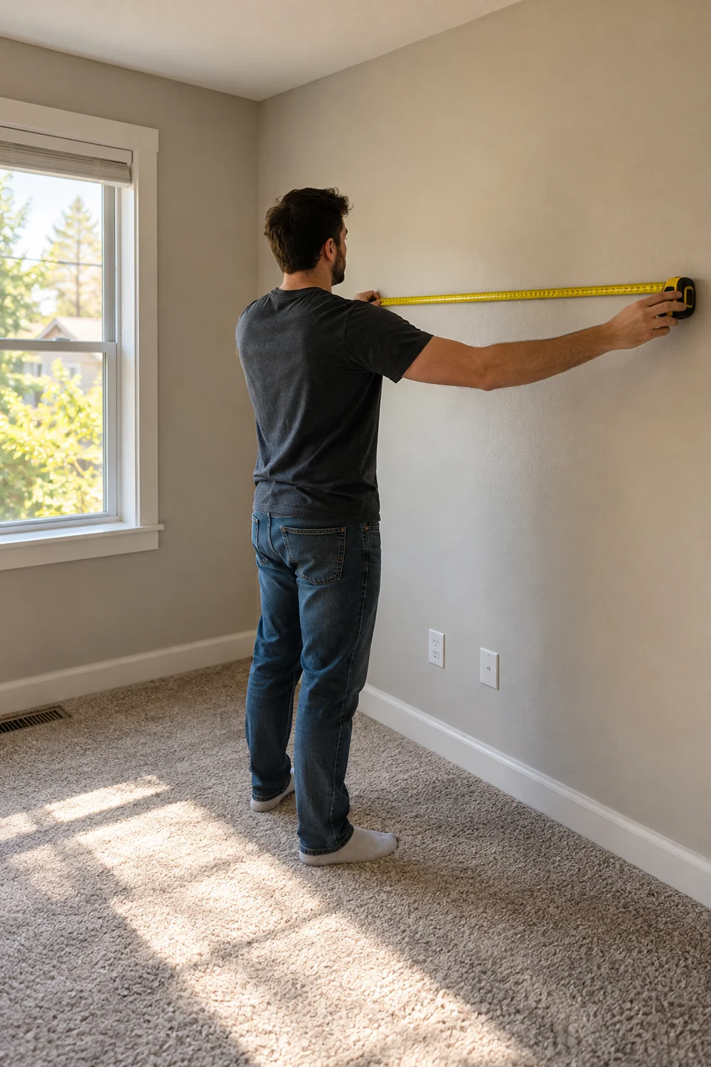 Measuring a compact room before choosing a budget gaming desk