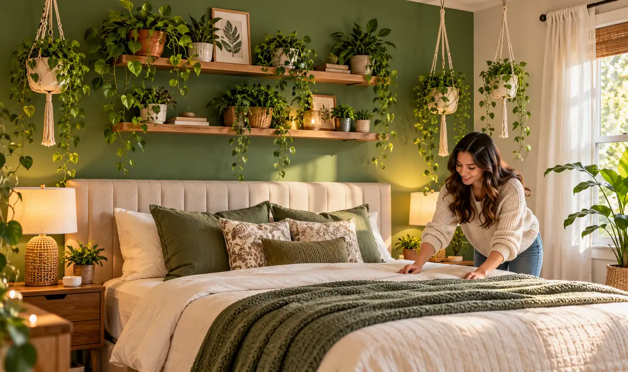15 Above-the-Bed Plant Ideas That Create a Beautiful Focal Point