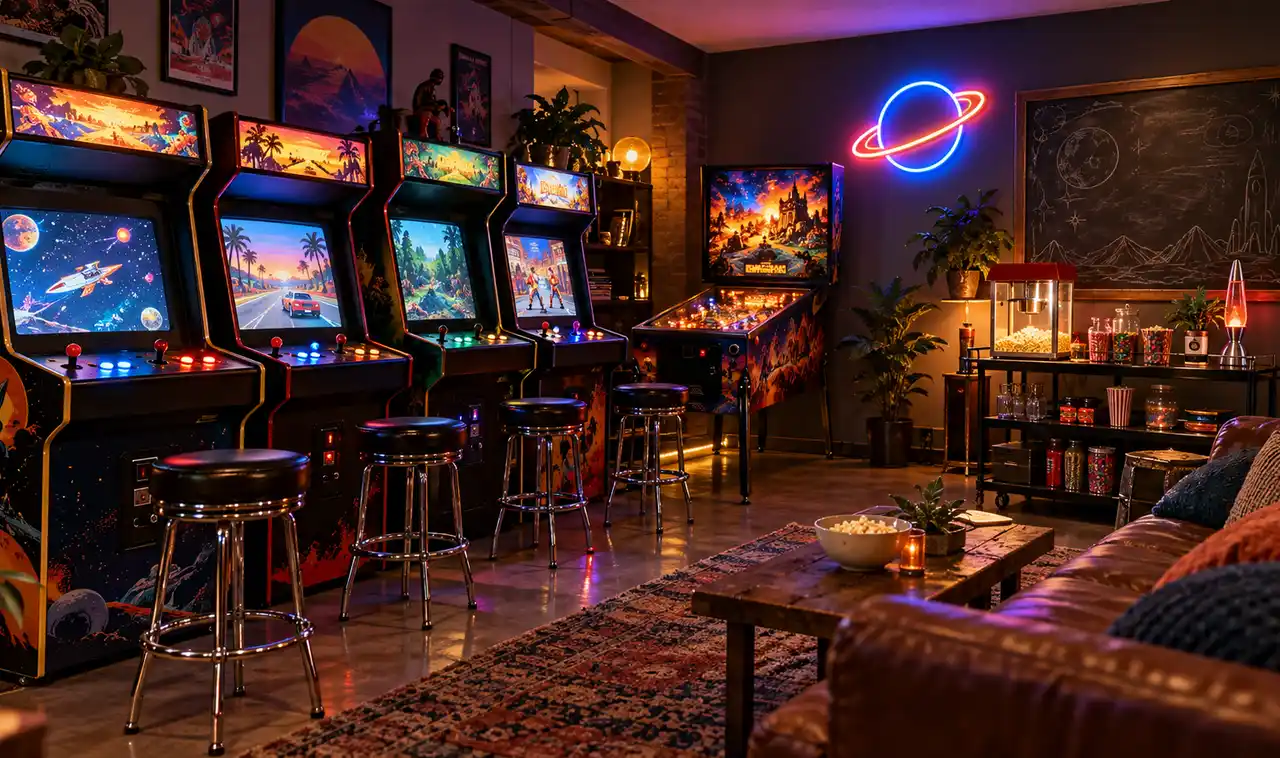 18 Home Arcade Room Ideas That Bring Classic Games Back