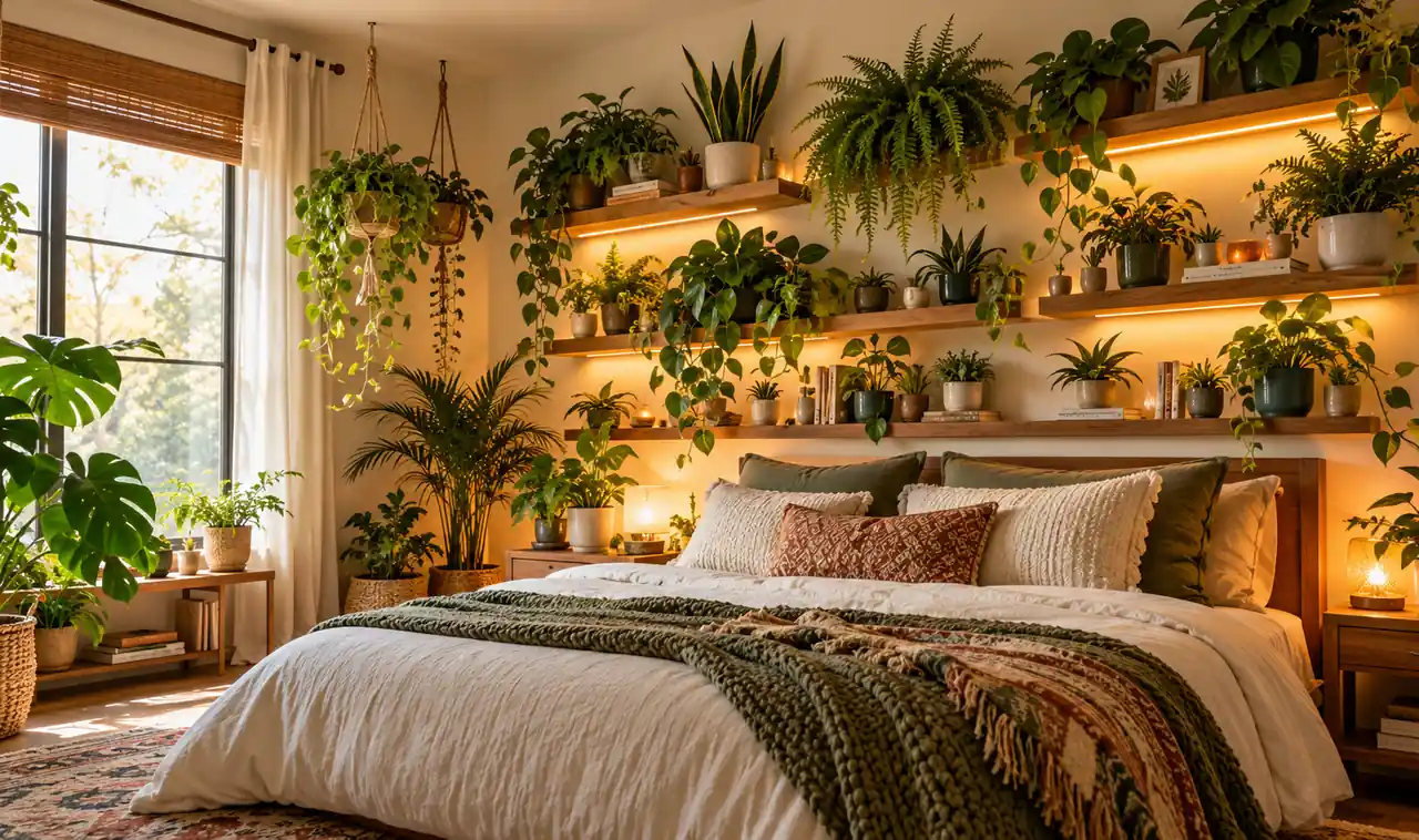 18 Bedroom Plant-Shelf Ideas for a Beautiful Green Display