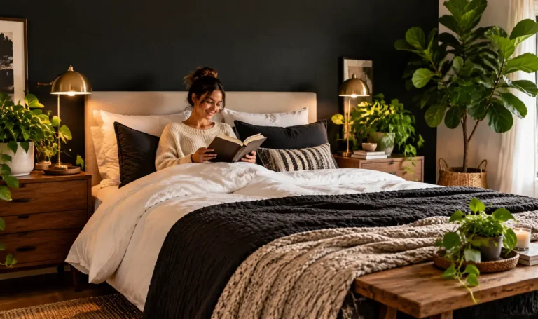 15 Black Bedroom Ideas With Plants for a Bold Modern Look
