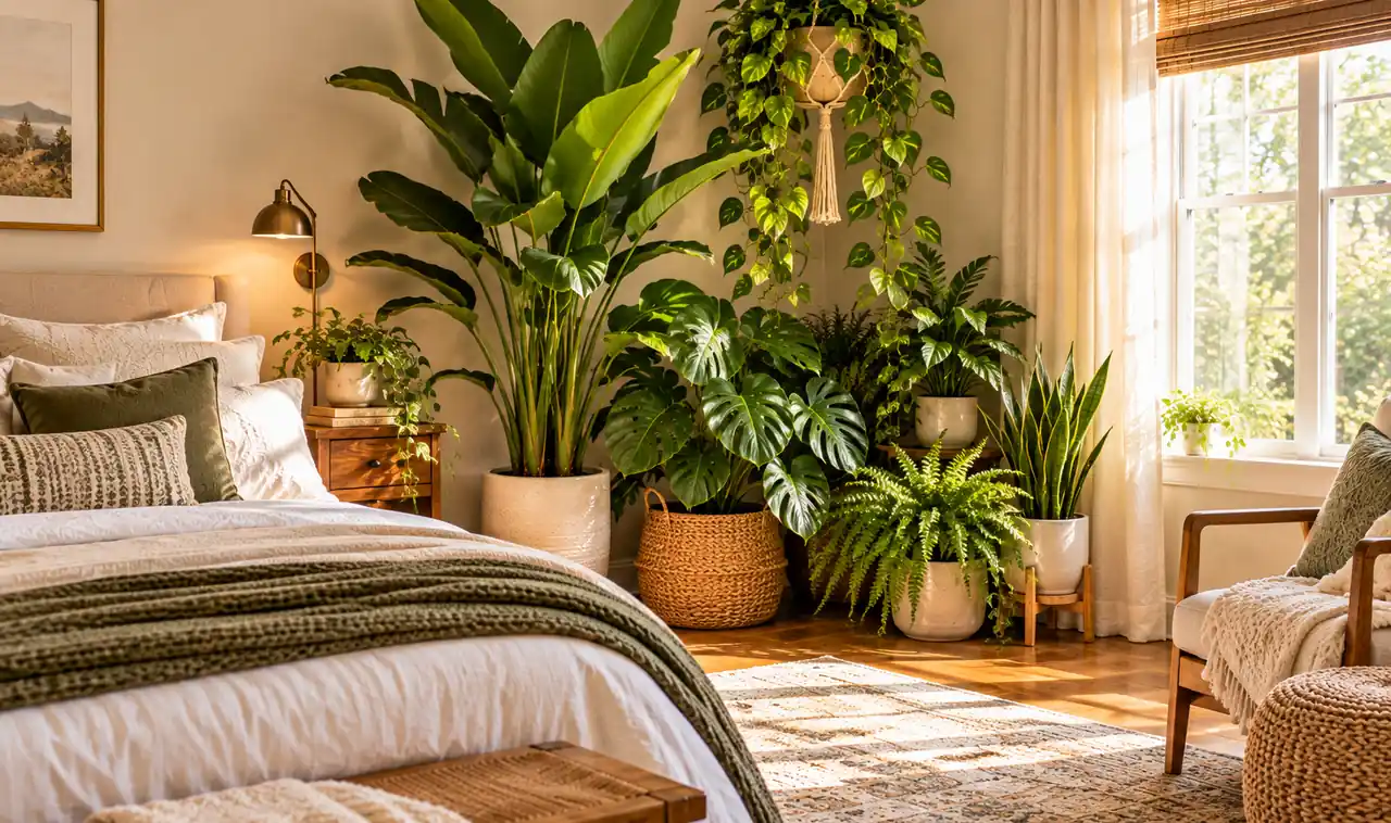 15 Empty Bedroom Corner Ideas Using Plants and Greenery