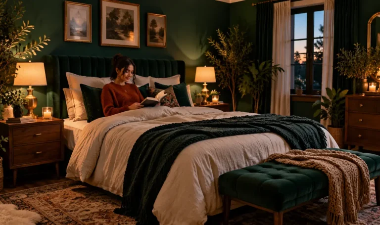 21 Dark-Green Bedroom Ideas That Feel Moody and Relaxing