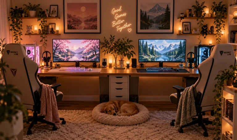 15 Dual Gaming Setup Ideas for Couples and Shared Rooms