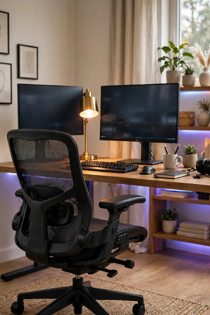 Ergonomic office chair used for work and gaming