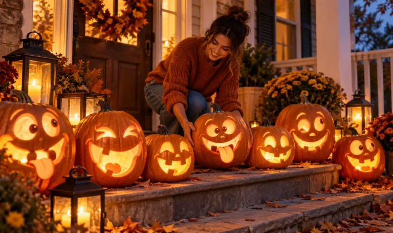 21 Funny Pumpkin Faces That Will Make Trick-or-Treaters Smile