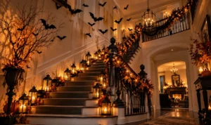 15 Halloween Staircase Decorating Ideas for a Dramatic Entrance