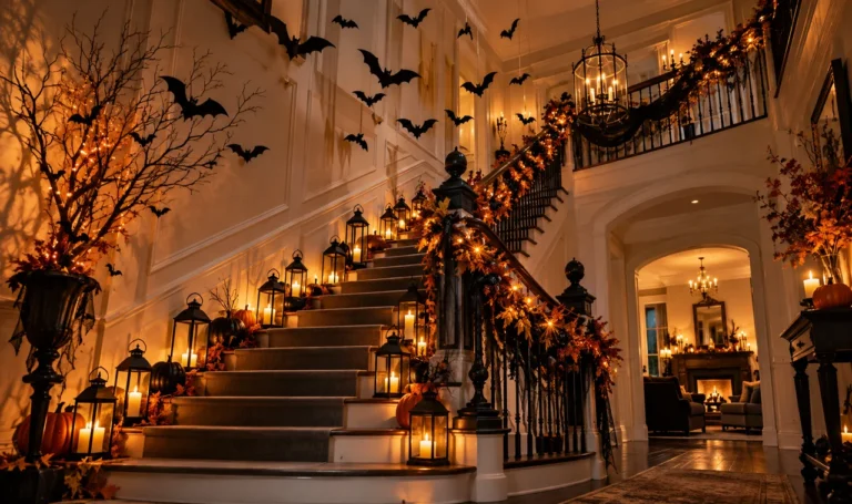 15 Halloween Staircase Decorating Ideas for a Dramatic Entrance