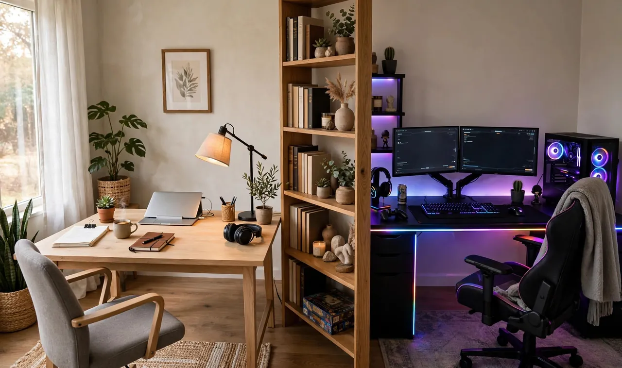 20 Home Office and Gaming Room Ideas That Balance Work and Play