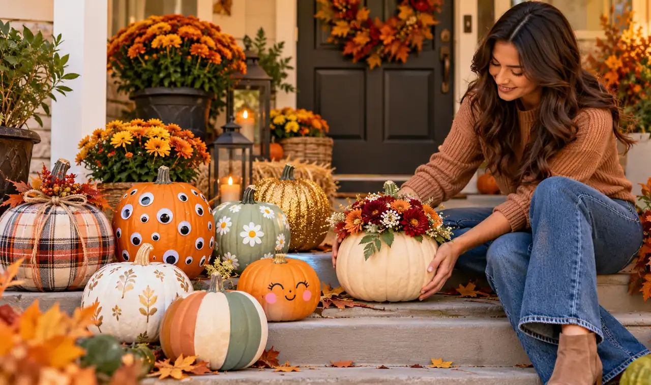 20 No-Carve Pumpkin Decorating Ideas Anyone Can Do