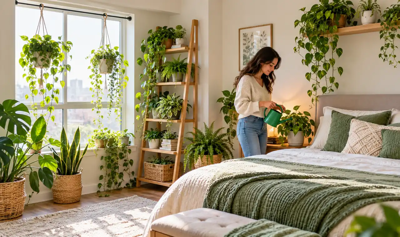 20 Renter-Friendly Bedroom Plant Ideas Without Drilling Holes