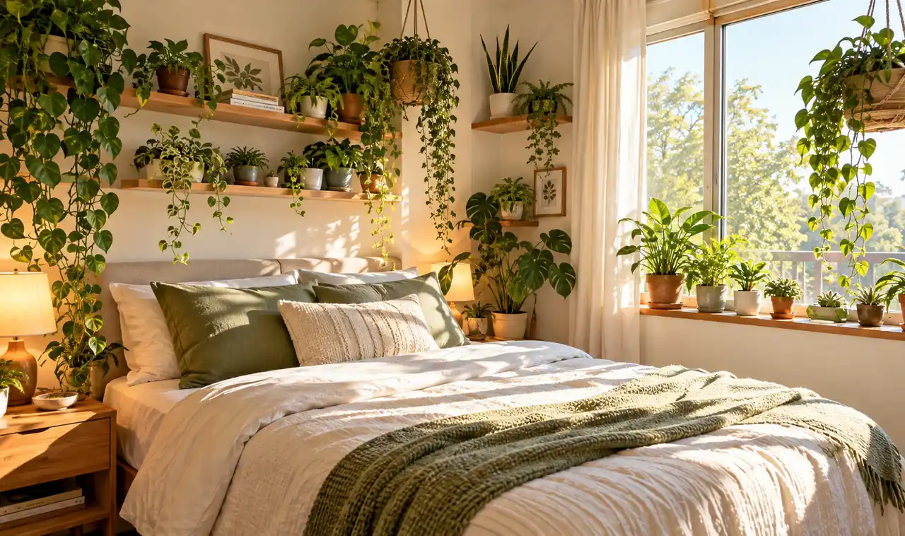 21 Small-Bedroom Plant Ideas That Save Valuable Floor Space
