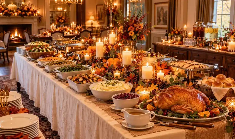 20 Thanksgiving Buffet Table Ideas for Stress-Free Hosting