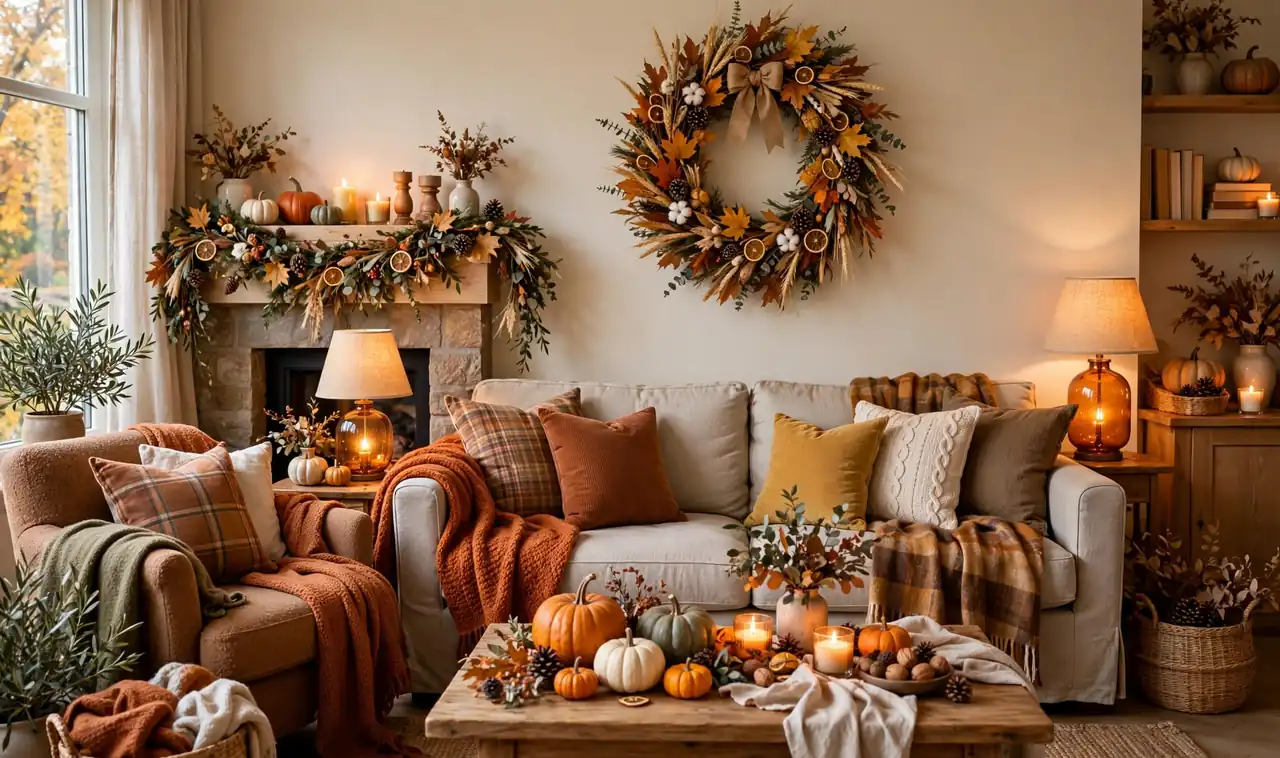 19 Thanksgiving Living Room Décor Ideas for a Cozy Home