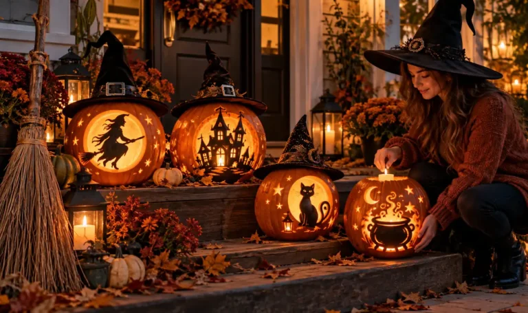 15 Witch Pumpkin-Carving Ideas for a Magical Halloween Display